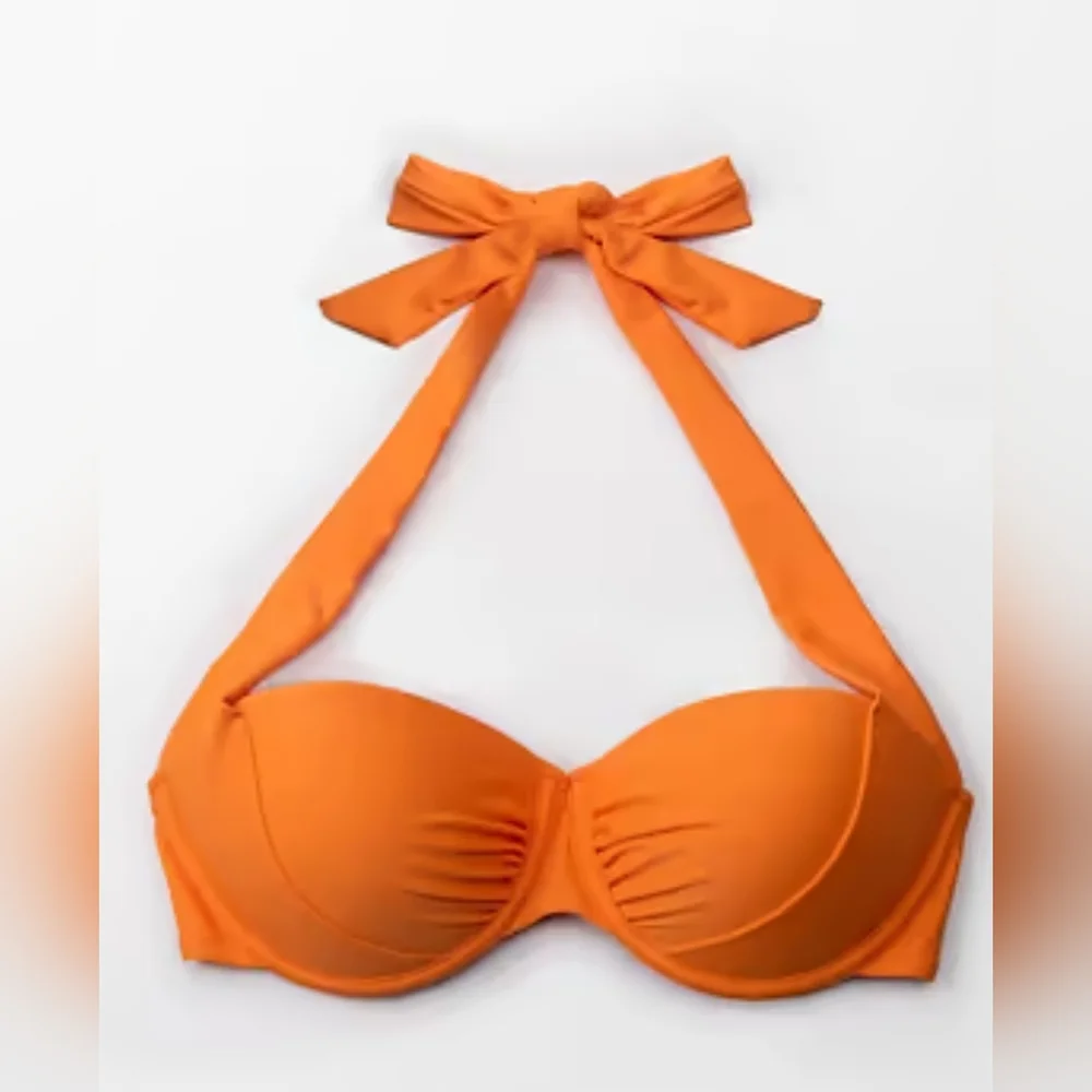 NWT CUPSHE Wide Straps Bikini Top, Size S